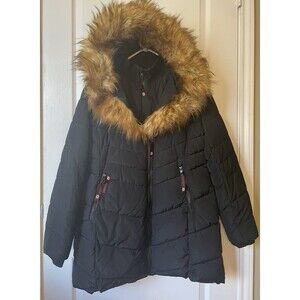 Canada Weather Gear Women’s Hooded Water Resistant Heavyweight Parka Jacket Sz L